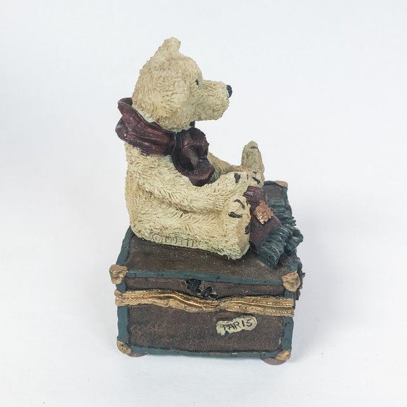 Boyds Bears and Friends 1994-95 "Grenville On Trunk" Music Box Figurine - Picture 5 of 7